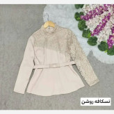شومیز گیپوری زنانه مدل رونیکا جنس مازراتی درجه یک رنگ بندی متنوع