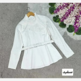 شومیز گیپوری زنانه مدل رونیکا جنس مازراتی درجه یک رنگ بندی متنوع