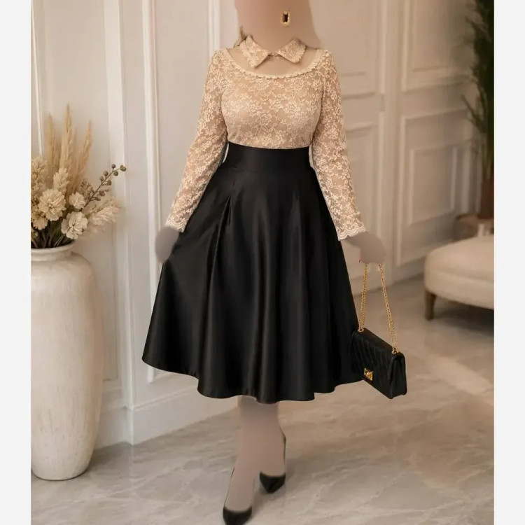 شومیز روژان مازراتی درجه 1 و گیپور خارجی با تضمین دوخت و کیفیت در رنگبندی متنوع و سایزهای مختلف
