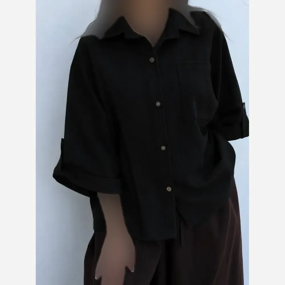 شومیز باکسی لینن درجه یک فری سایز