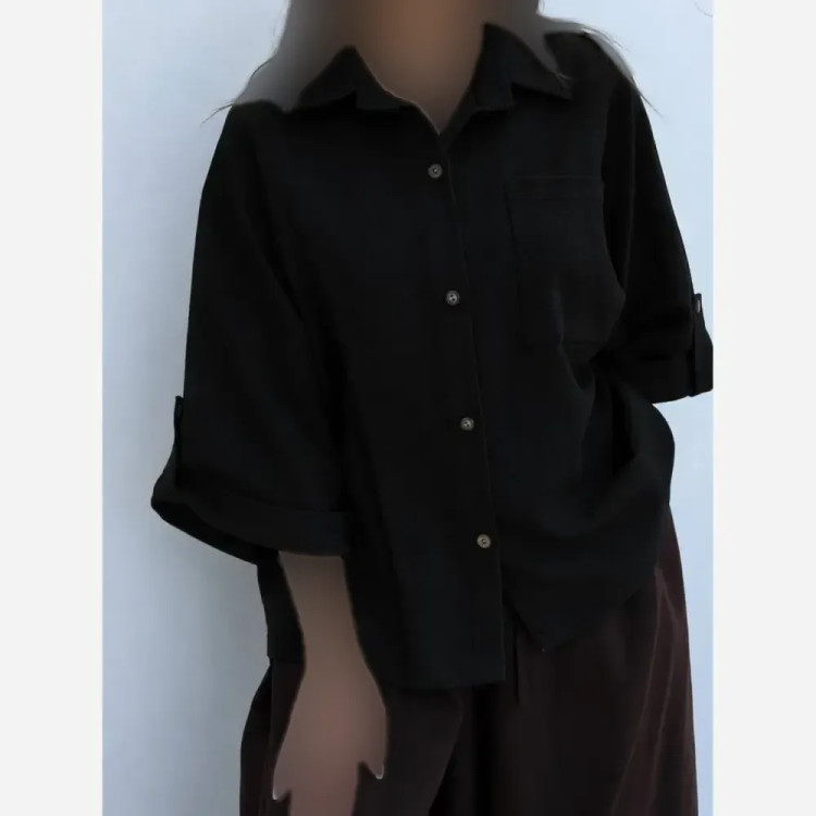 شومیز باکسی لینن درجه یک فری سایز