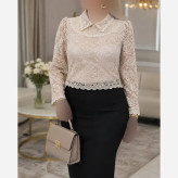 شومیز ژیلا گیپور خارجی درجه یک آستردار در رنگبندی متنوع و سایزبندی کامل