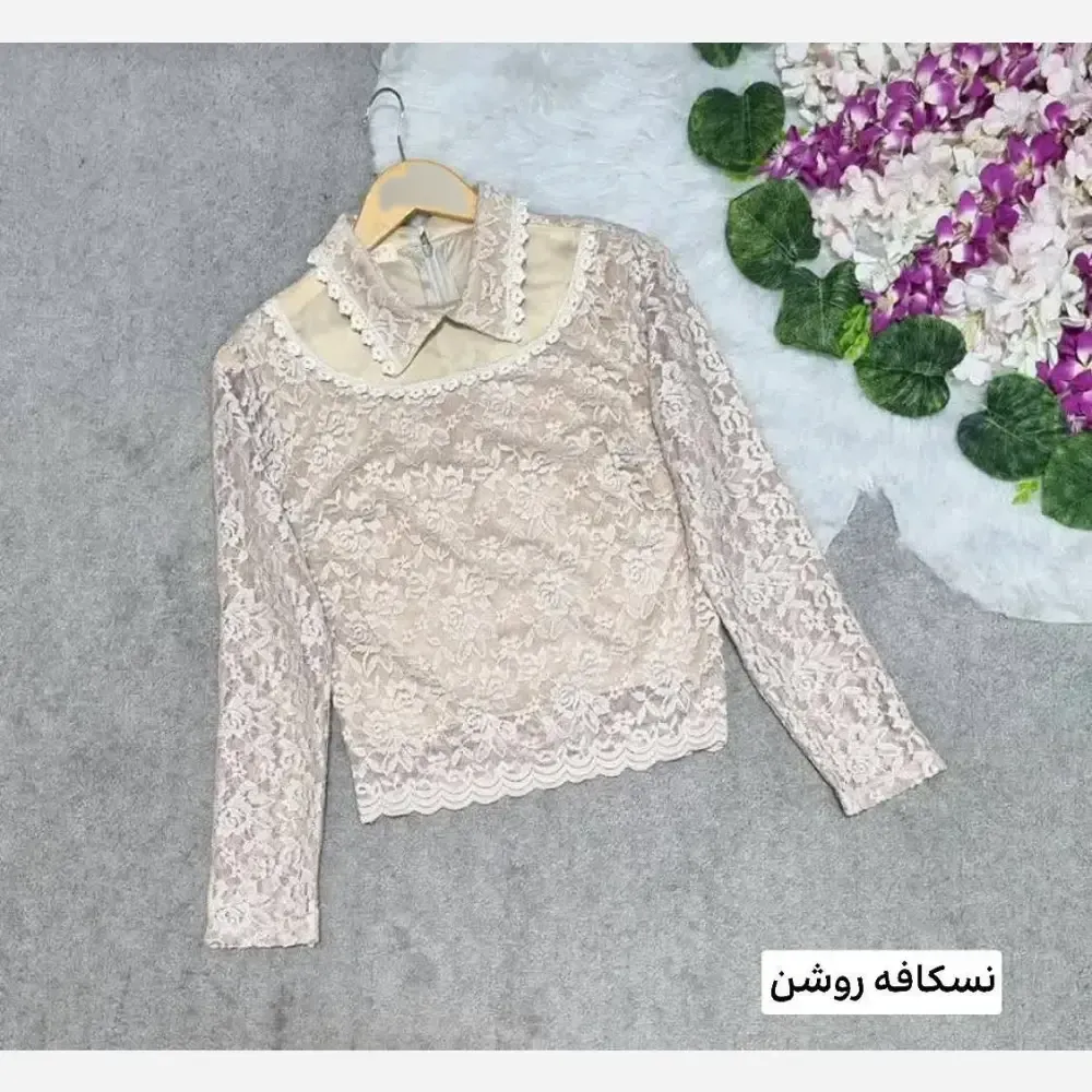 شومیز ژیلا گیپور خارجی درجه یک آستردار در رنگبندی متنوع و سایزبندی کامل