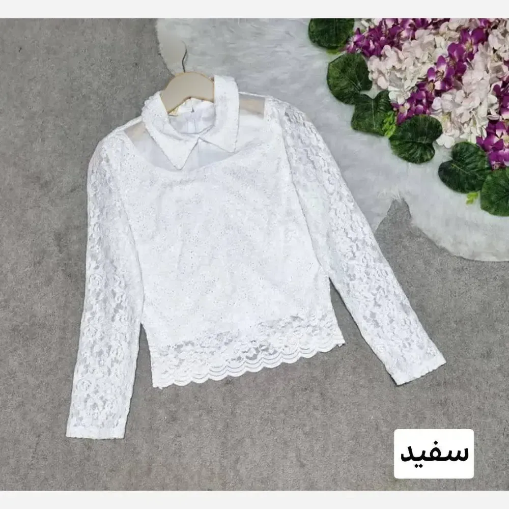 شومیز ژیلا گیپور خارجی درجه یک آستردار در رنگبندی متنوع و سایزبندی کامل