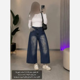 شلوار جین واید بگ ترک قد 88 سایز 42 تا 48