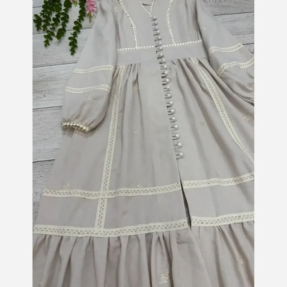 ساحلی لینن نازنین قد 140 سایز 1 و 2