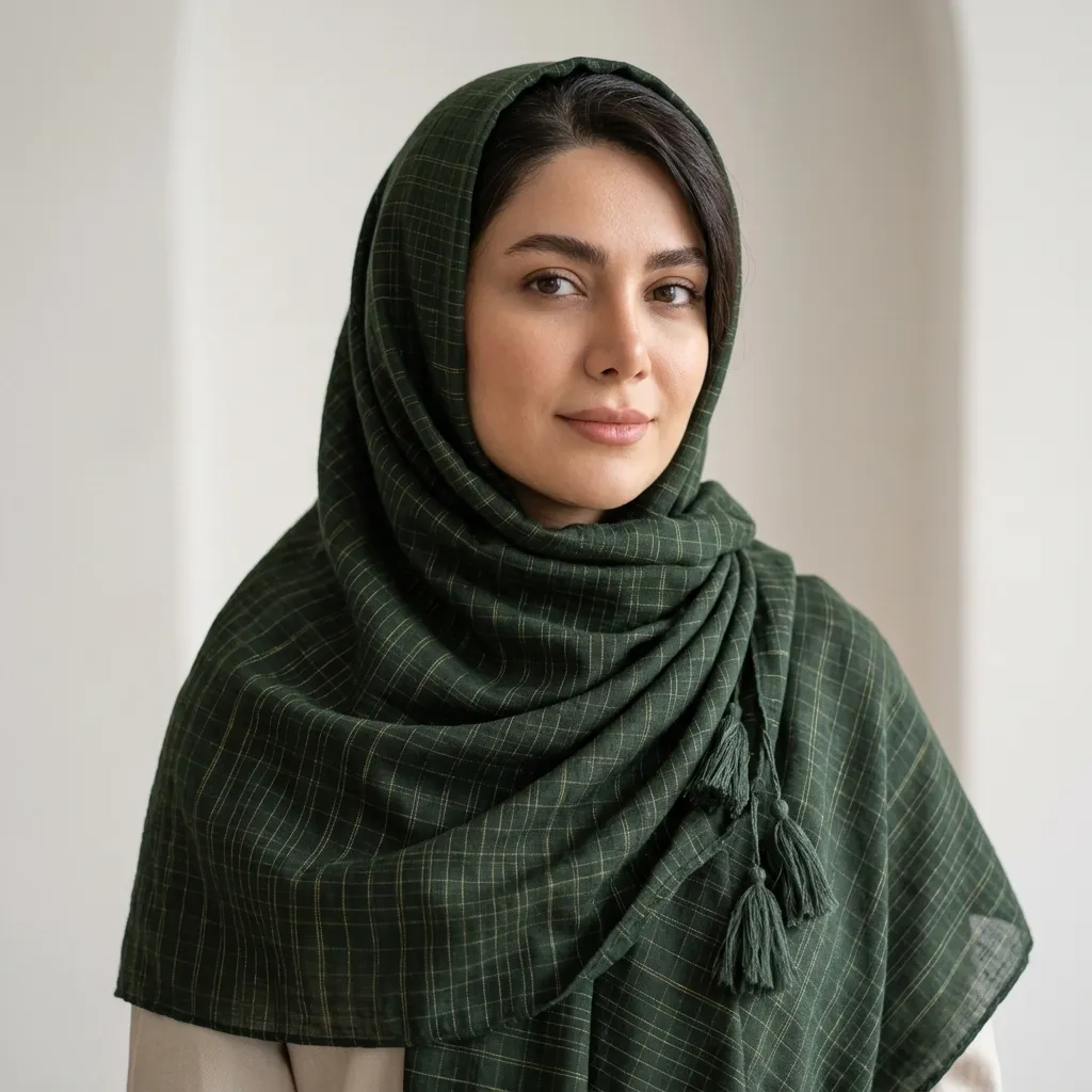 روسری نخ لنین سبک و راحت