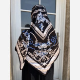 روسری ابریشم ساتن مجلسی