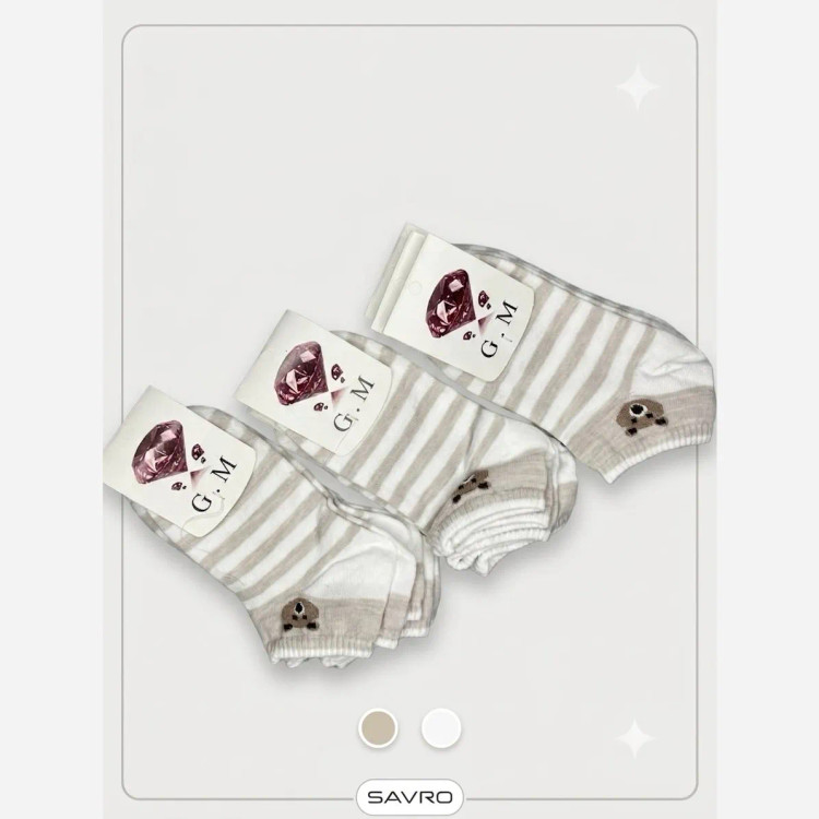 🧦 جوراب مچی زنانه طرحدار