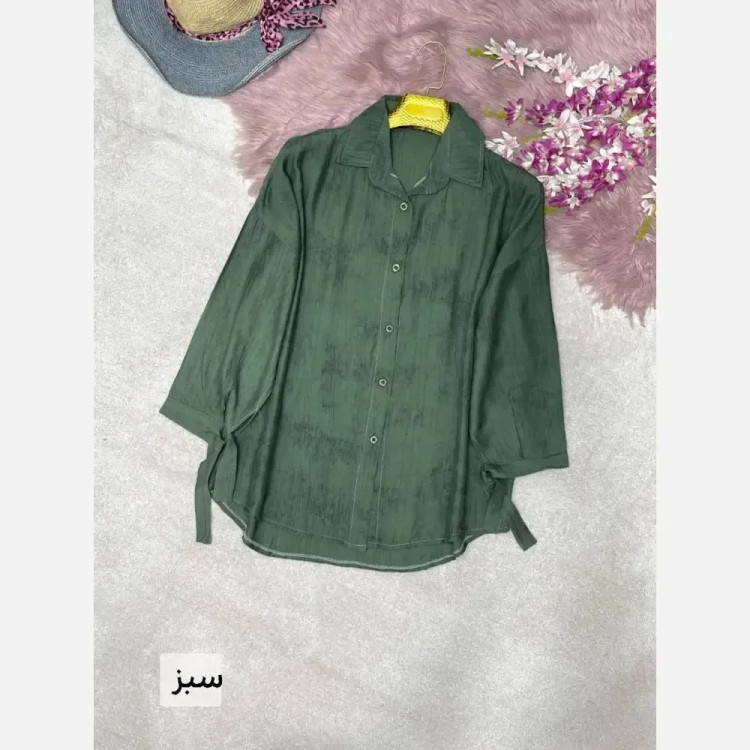 شومیز زنانه گازوئیلی گونای فری سایز 38 تا 48 رنگبندی متنوع