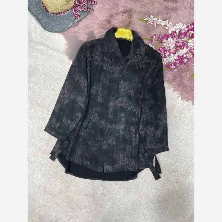 شومیز زنانه گازوئیلی گونای فری سایز 38 تا 48 رنگبندی متنوع