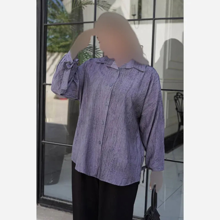 شومیز زنانه گازوئیلی گونای فری سایز 38 تا 48 رنگبندی متنوع
