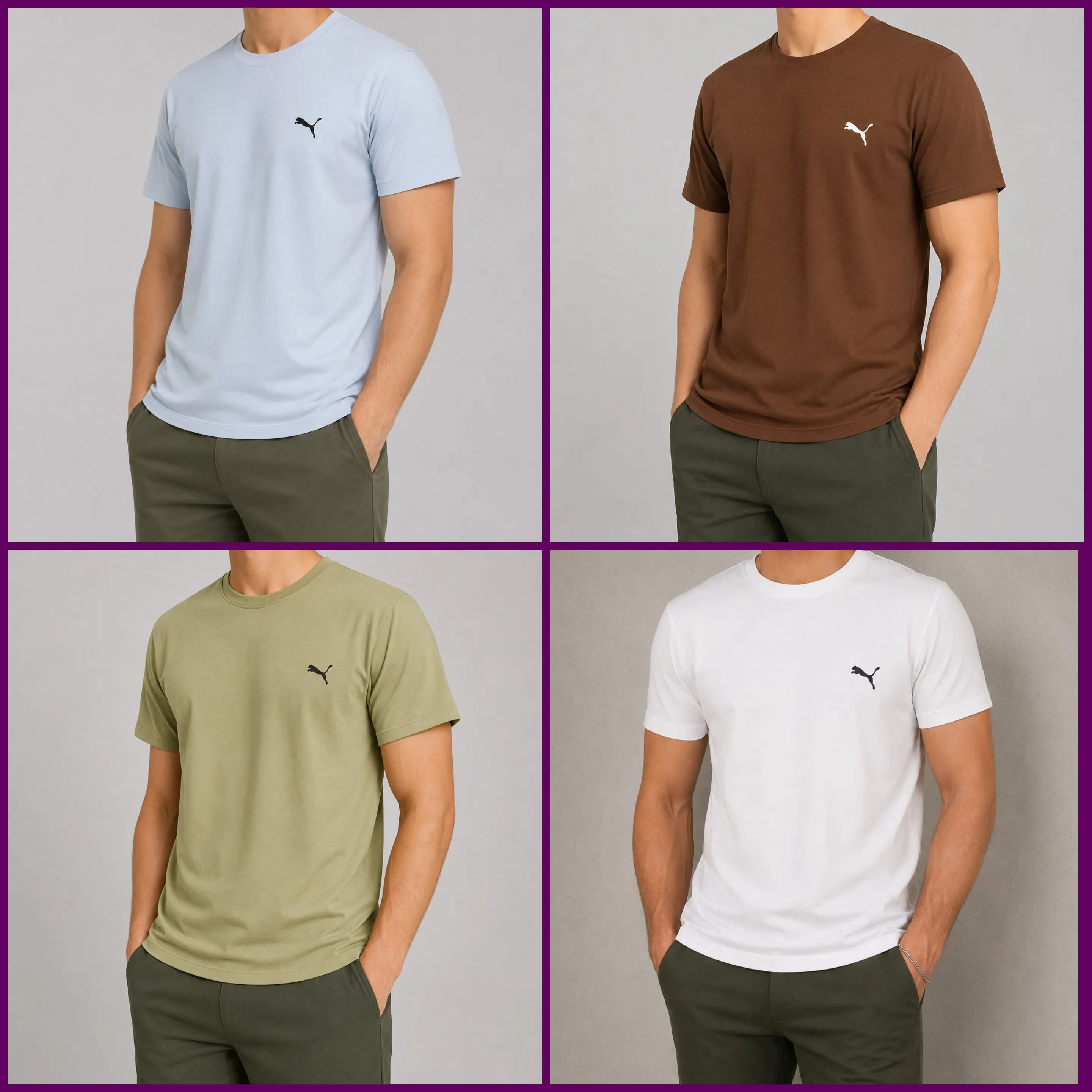 تیشرت مردانه پنبه ساده رنگی سایز L و XL و XXL