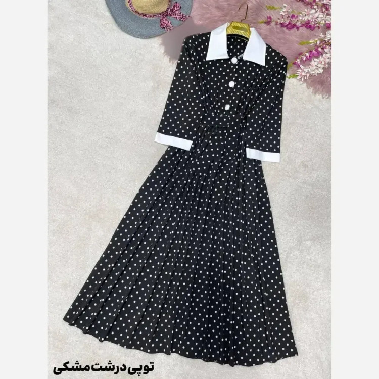 پیراهن ساحلی زنانه طرحدار جنس کرپ بوگاتی فری سایز