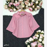 شومیز باکسی لنین اسلب شیشهای نگینی فری سایز