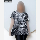 تونیک زنانه الیزه فول کش نگین دار سایز بزرگ