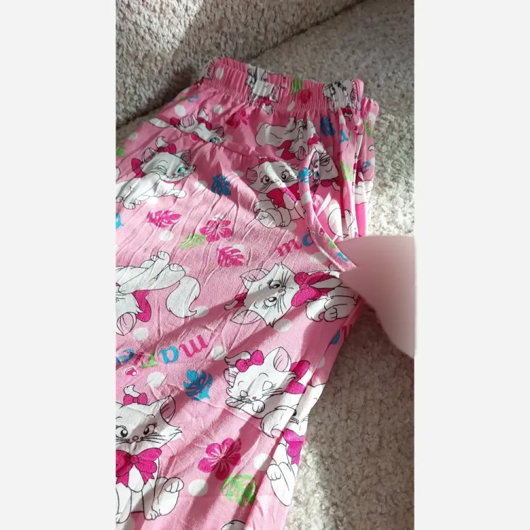شلوار راحتی طرح عروسکی زنانه برند لیدی سایز 36 تا 48 پارچه خنک و لطیف