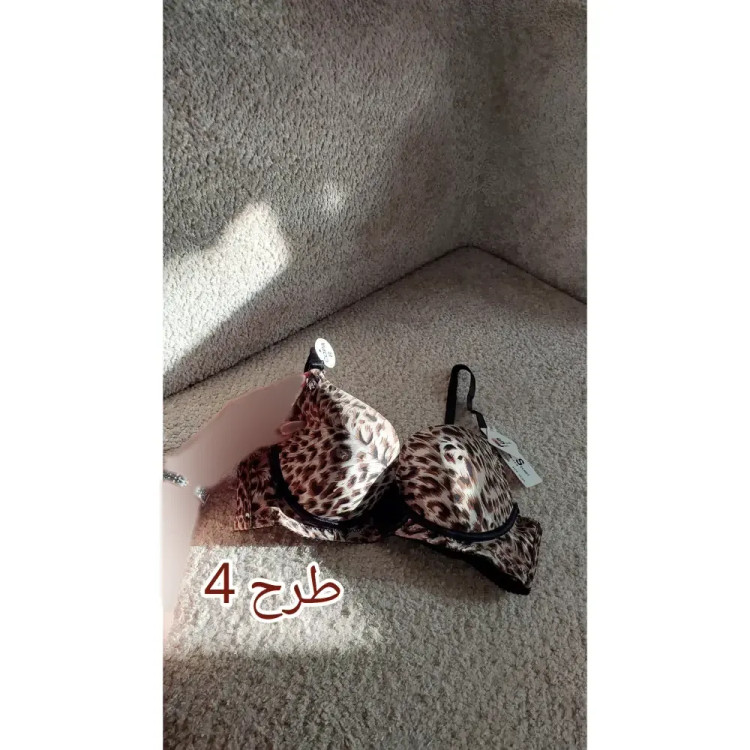 سوتین اسفنجی طرح پلنگی نیم جک ماساژوری کمر گنی وارداتی