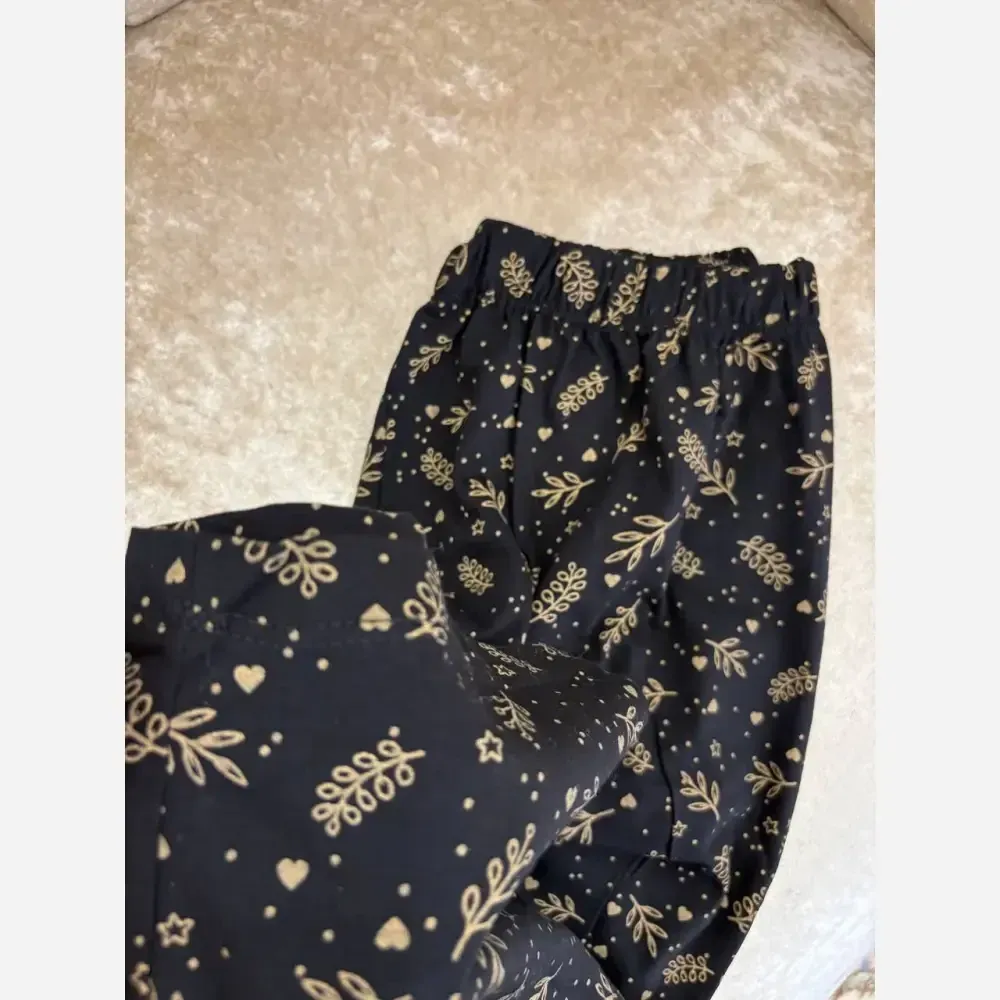 شلوار راحتی نخی پنبه لاکرادار قواره بزرگ زنانه