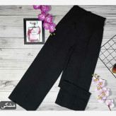 شلوار بگ مراکشی مدل حصیری سوزنی گرم بالا وارداتی