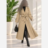 پالتو فوتر پشمی دیپلمات کمربند دار زنانه مناسب پاییز و زمستان