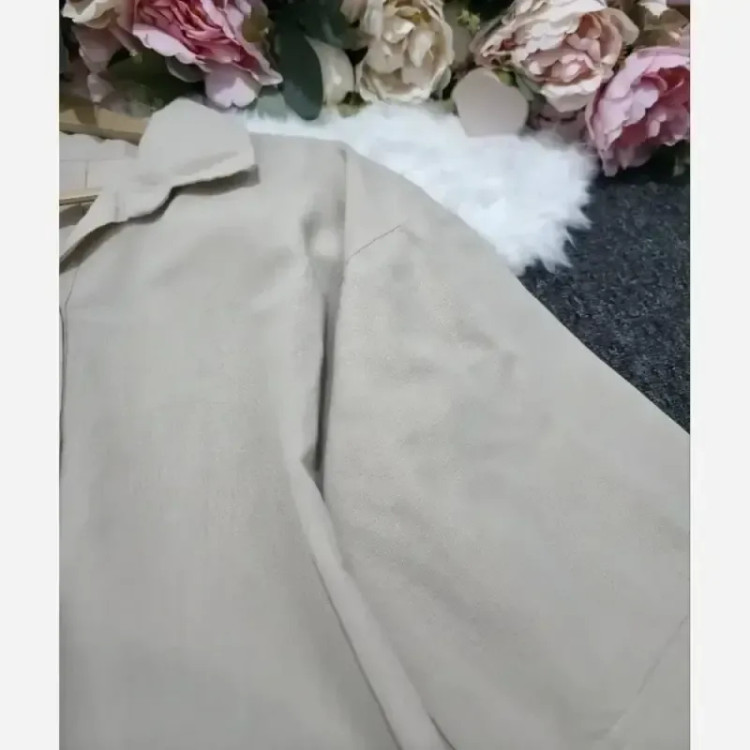 شومیز مانتویی پشت پیله لنین پنبه درجه یک فری سایز زنانه
