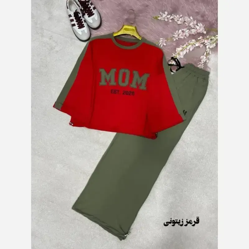 ست اسپرت زنانه پنبه گلکسی مدل mom سایز 38 تا 48