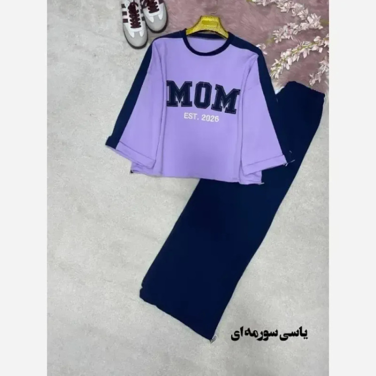 ست اسپرت زنانه پنبه گلکسی مدل mom سایز 38 تا 48