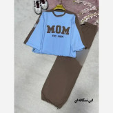 ست اسپرت زنانه پنبه گلکسی مدل mom سایز 38 تا 48
