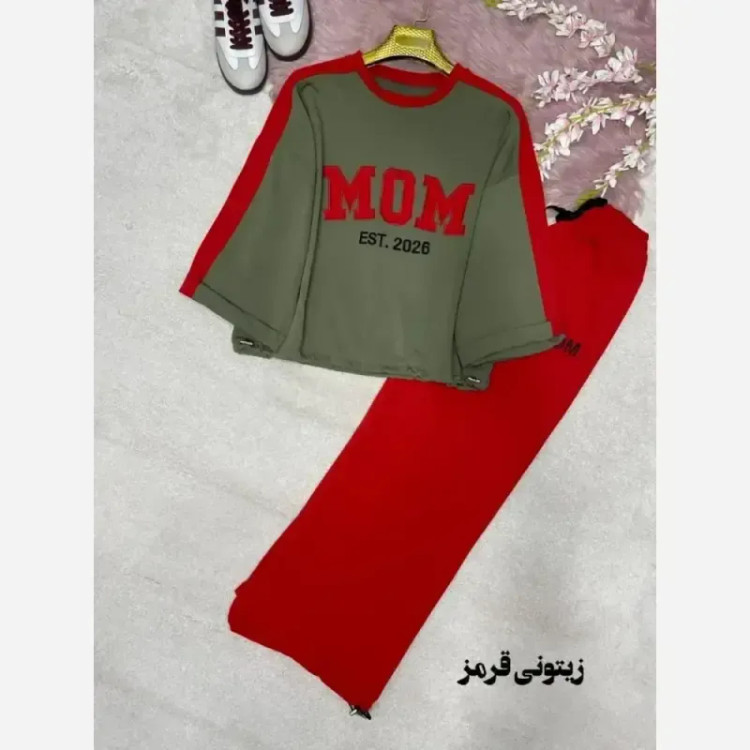 ست اسپرت زنانه پنبه گلکسی مدل mom سایز 38 تا 48