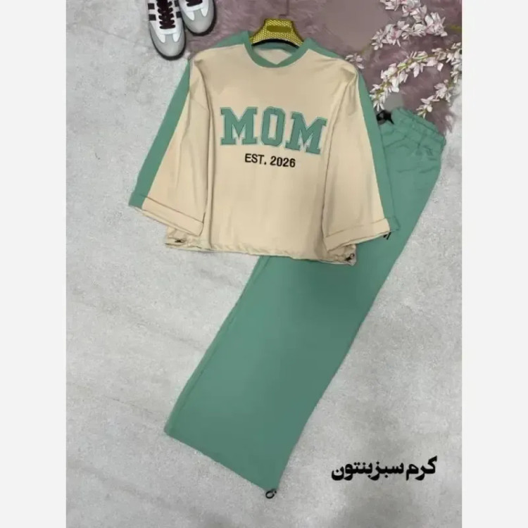ست اسپرت زنانه پنبه گلکسی مدل mom سایز 38 تا 48