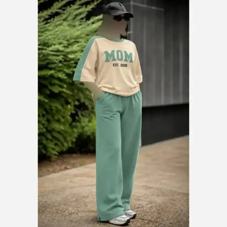 ست اسپرت زنانه پنبه گلکسی مدل mom سایز 38 تا 48