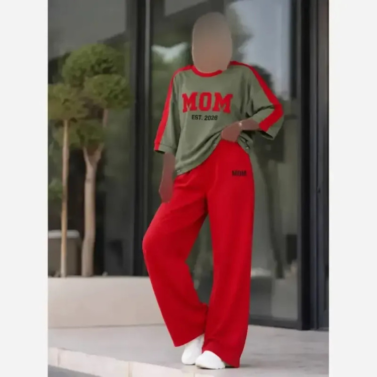 ست اسپرت زنانه پنبه گلکسی مدل mom سایز 38 تا 48