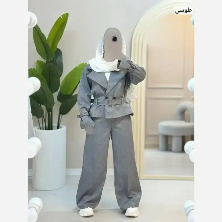 ست کت سارافون گلدوزی ژیوا جنس تافته شاینی فری سایز 36 تا 46