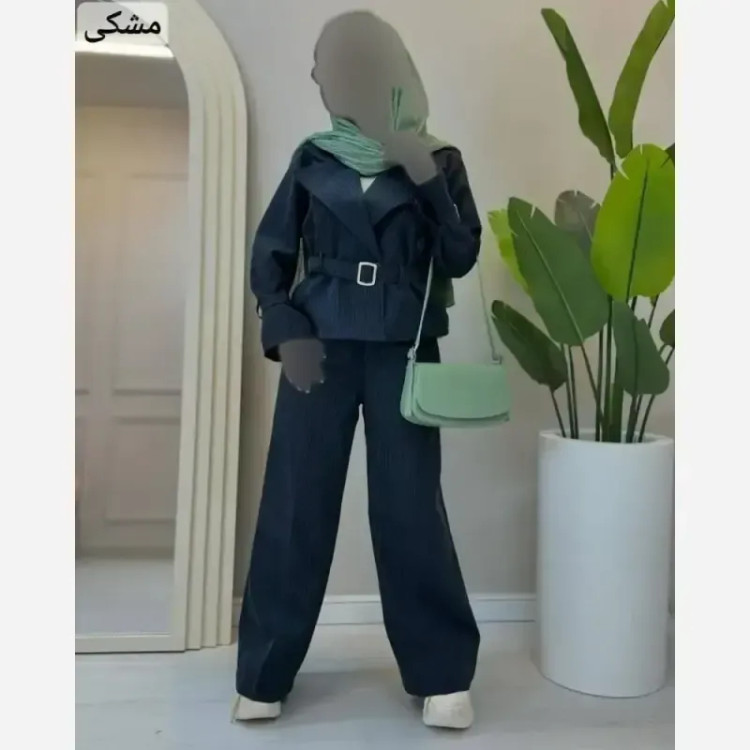 ست کت سارافون گلدوزی ژیوا جنس تافته شاینی فری سایز 36 تا 46