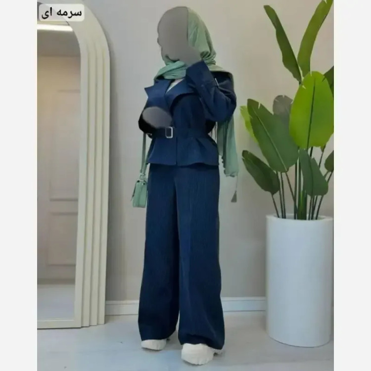 ست کت سارافون گلدوزی ژیوا جنس تافته شاینی فری سایز 36 تا 46