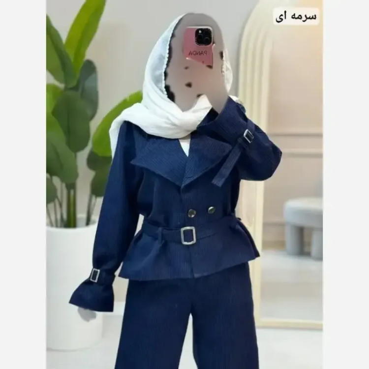 ست کت سارافون گلدوزی ژیوا جنس تافته شاینی فری سایز 36 تا 46
