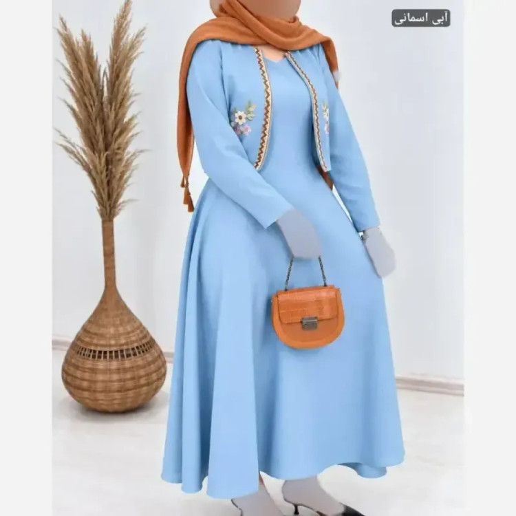 ست کت سارافون گلدوزی ژیوا جنس تافته شاینی فری سایز 36 تا 46