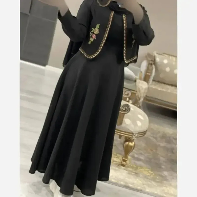 ست کت سارافون گلدوزی ژیوا جنس تافته شاینی فری سایز 36 تا 46