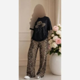 ست لباس زنانه مدل الیزابت جنس ویسکوز الیزه کش فری سایز 38 تا 50