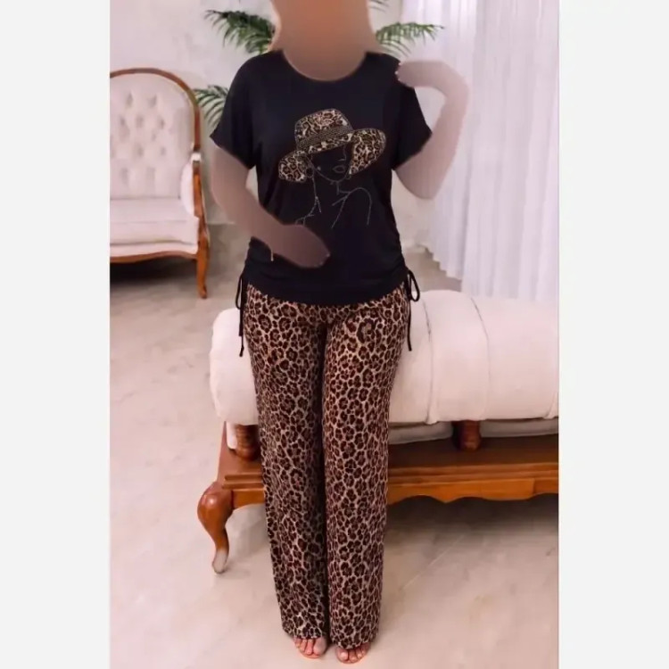 ست لباس زنانه مدل الیزابت جنس ویسکوز الیزه کش فری سایز 38 تا 50