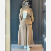 کت و شلوار زنانه مدل نیکی جنس لینن