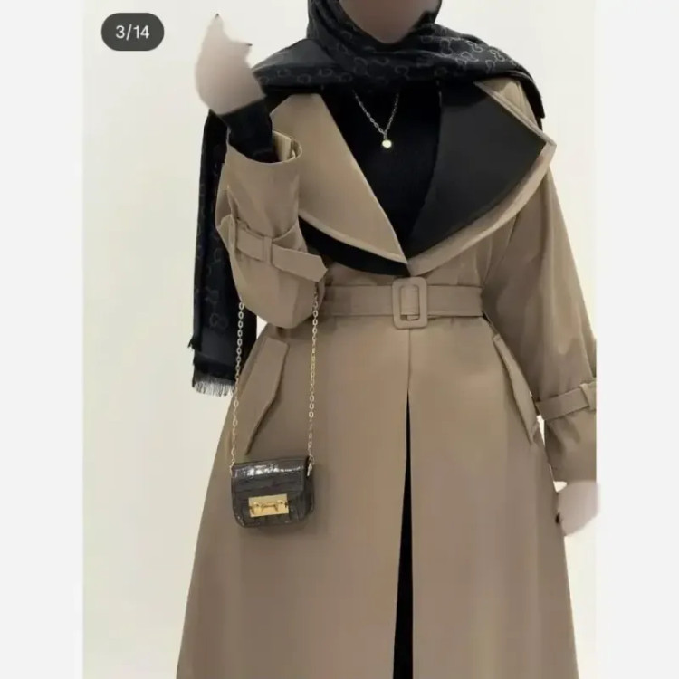 مانتو رخ آستر و تی سی جیبدار رنگ مشکی شکلاتی نسکافه ای سرمه ای سایز یک و دو