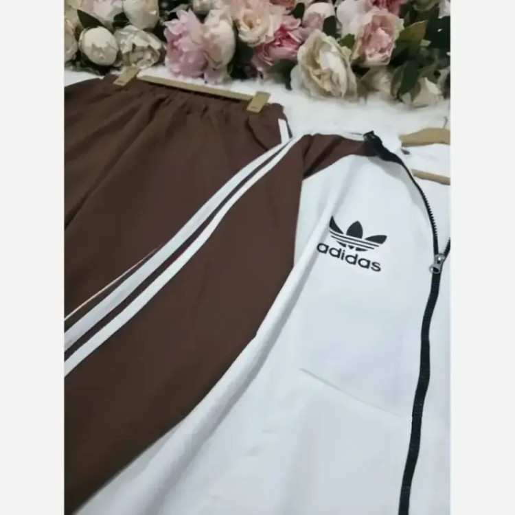 ست اسپرت زنانه آریانا جنس گلکسی نخ پنبه گرم بالا رنگ بندی متنوع سایز فری 38 تا 48