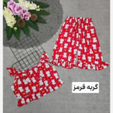 ست تاپ و شلوارک ماریا تمام نخ فری سایز 36 تا 46