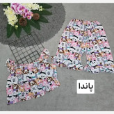 ست تاپ و شلوارک ماریا تمام نخ فری سایز 36 تا 46