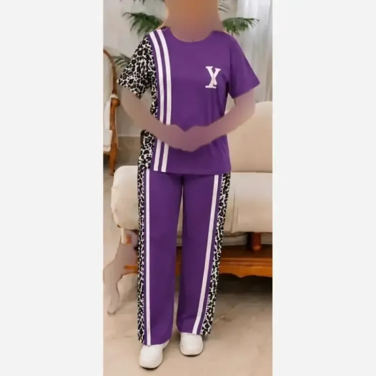 تیشرت و شلوار مدل ترانه جنس پنبه فری سایز