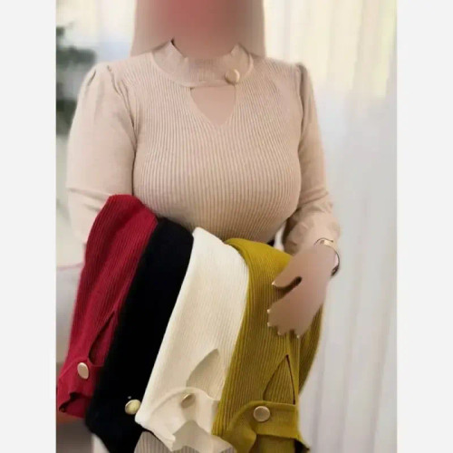 بلوز بافت بیسیک وارداتی گرم بالا فری سایز 36 تا 46