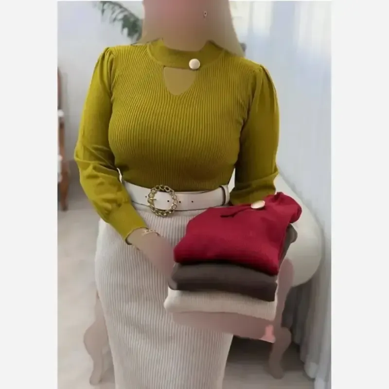 بلوز بافت بیسیک وارداتی گرم بالا فری سایز 36 تا 46