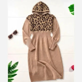 کفتان بافت ژیوان فری سایز نسکافه ای و کرم